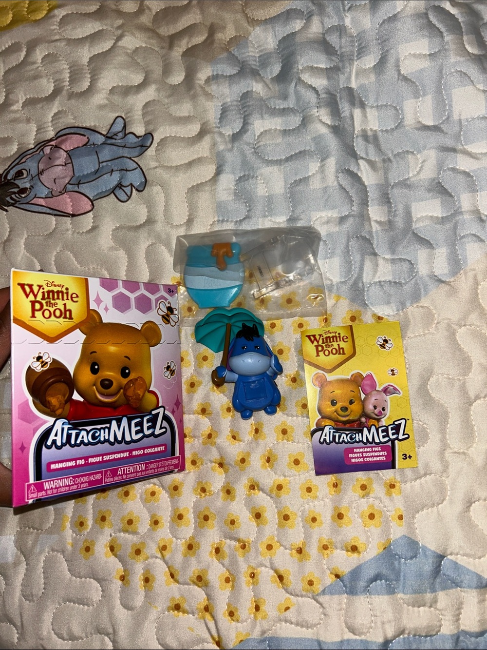 AttachMeez Eeyore Hanging Figure with Hunny Pot Stand